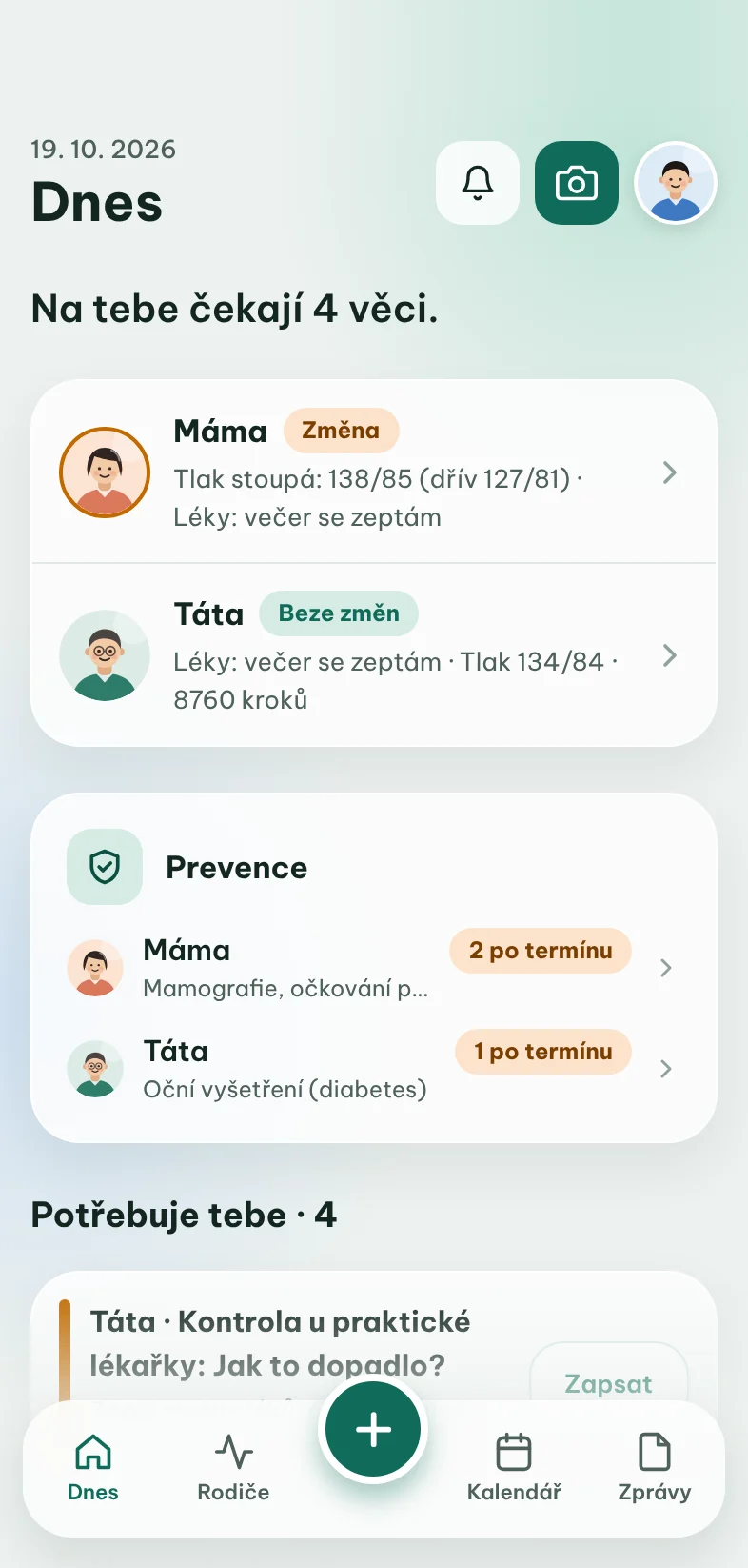 Přehled dne