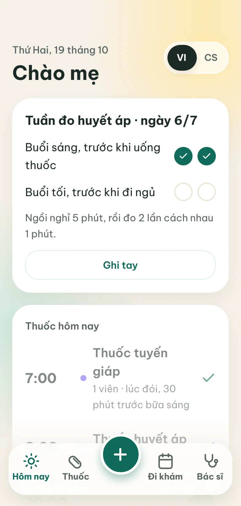 Ứng dụng của mẹ
